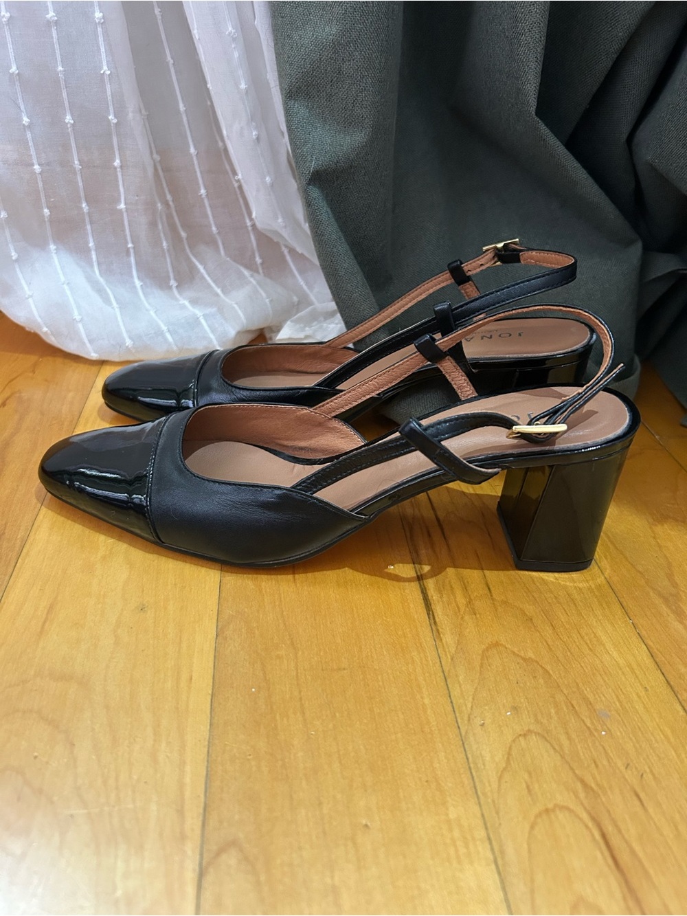 Jonak Black Slingback Heel